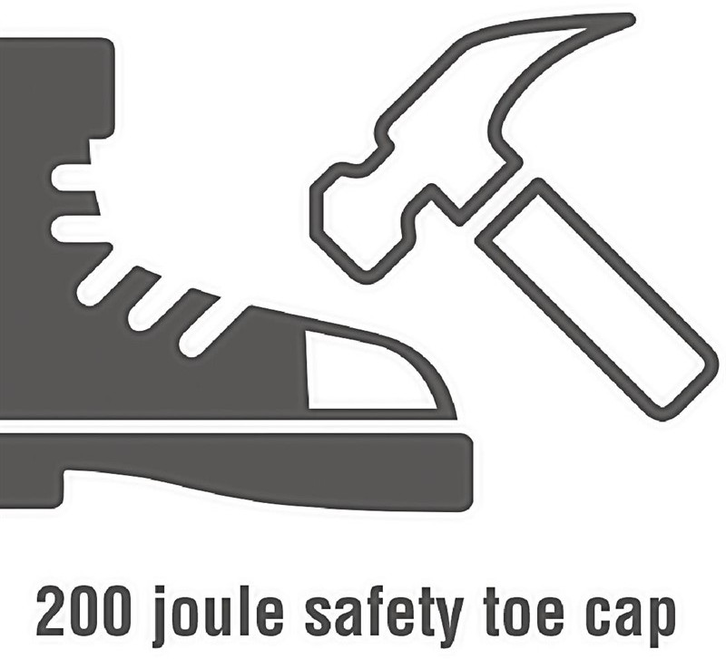  Lites Chaussures de s&eacute;curit&eacute; &agrave; lacets noires 