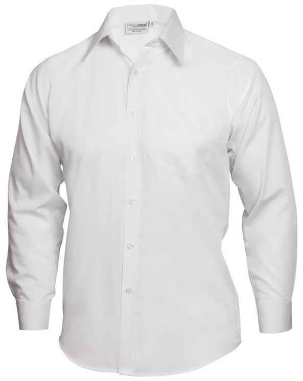  Chef Works Chemise mixte manches longues blanche 