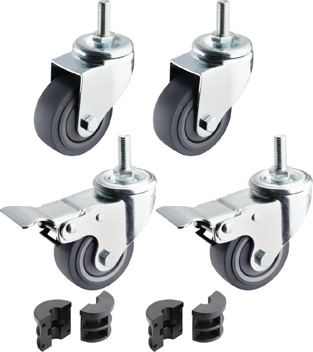  Vogue Roulettes pour tables inox x 4 