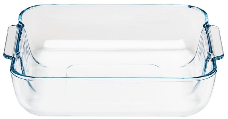  Pyrex Plat carr&eacute; en verre 210mm 