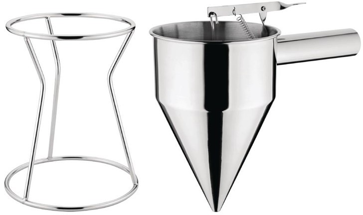  Vogue Entonnoir &agrave; piston en acier inoxydable Vogue 