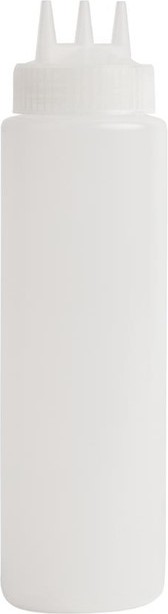  Vogue Bouteille souple transparente 3 embouts 681ml 