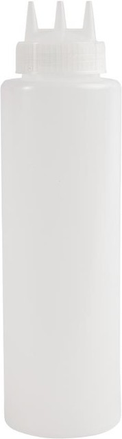  Vogue Bouteille souple transparente 3 embouts 908ml 