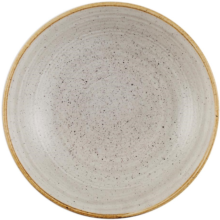  Churchill Assiettes coupes rondes Stonecast Raw Grey 184mm (Lot de 12) 
