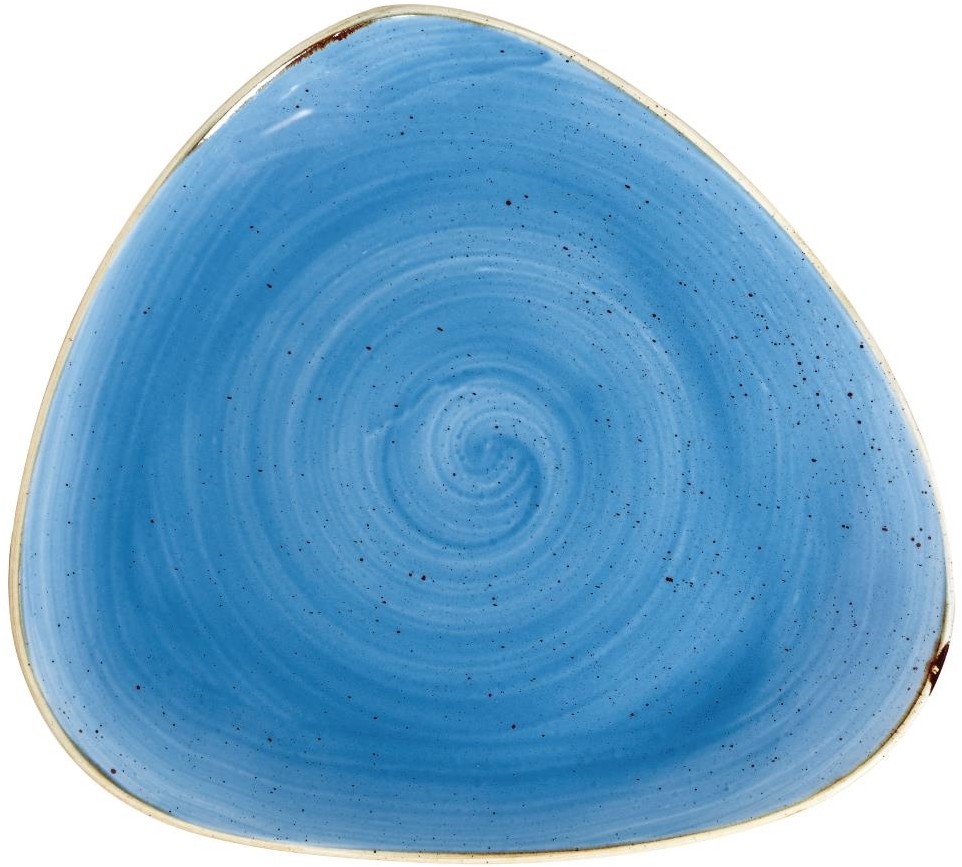  Churchill Assiettes triangulaires Stonecast Cornflower Blue 311mm (Lot de 6) 