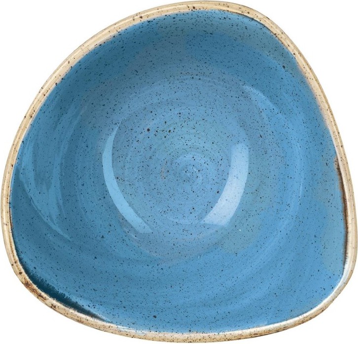  Churchill Bol triangulaire Stonecast bleu 152 mm (lot de 12) 