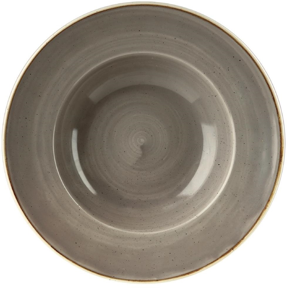  Churchill Bols &agrave; bord large Stonecast Peppercorn Grey 240mm (Lot de 12) 