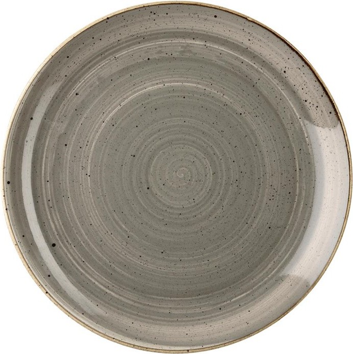  Churchill Assiettes rondes grises Stonecast 260mm (lot de 12) 