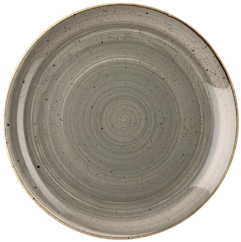  Churchill Assiettes rondes Stonecast Peppercorn Grey 165mm (Lot de 12) 