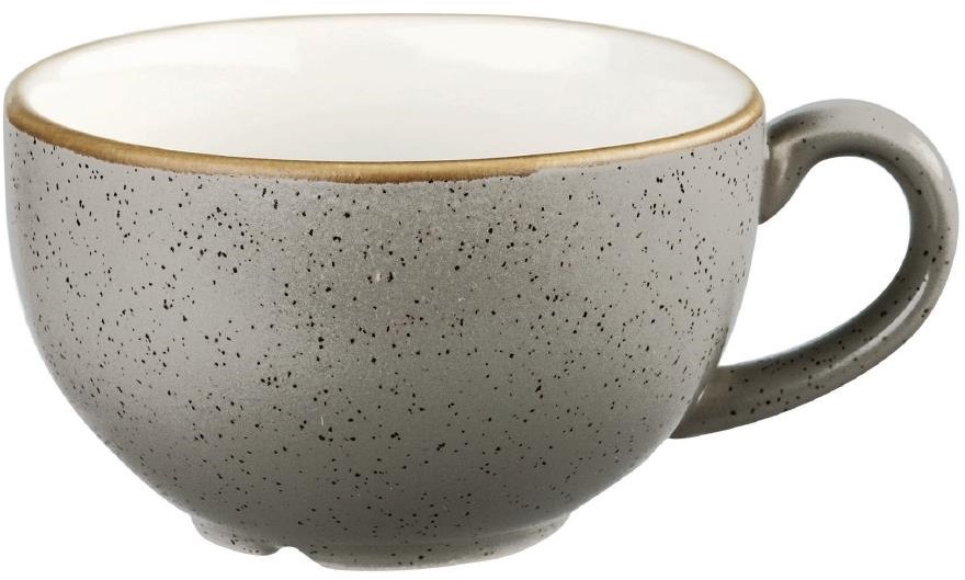  Churchill Tasses &agrave; cappuccino Stonecast Peppercorn Grey 236ml (Lot de 12) 
