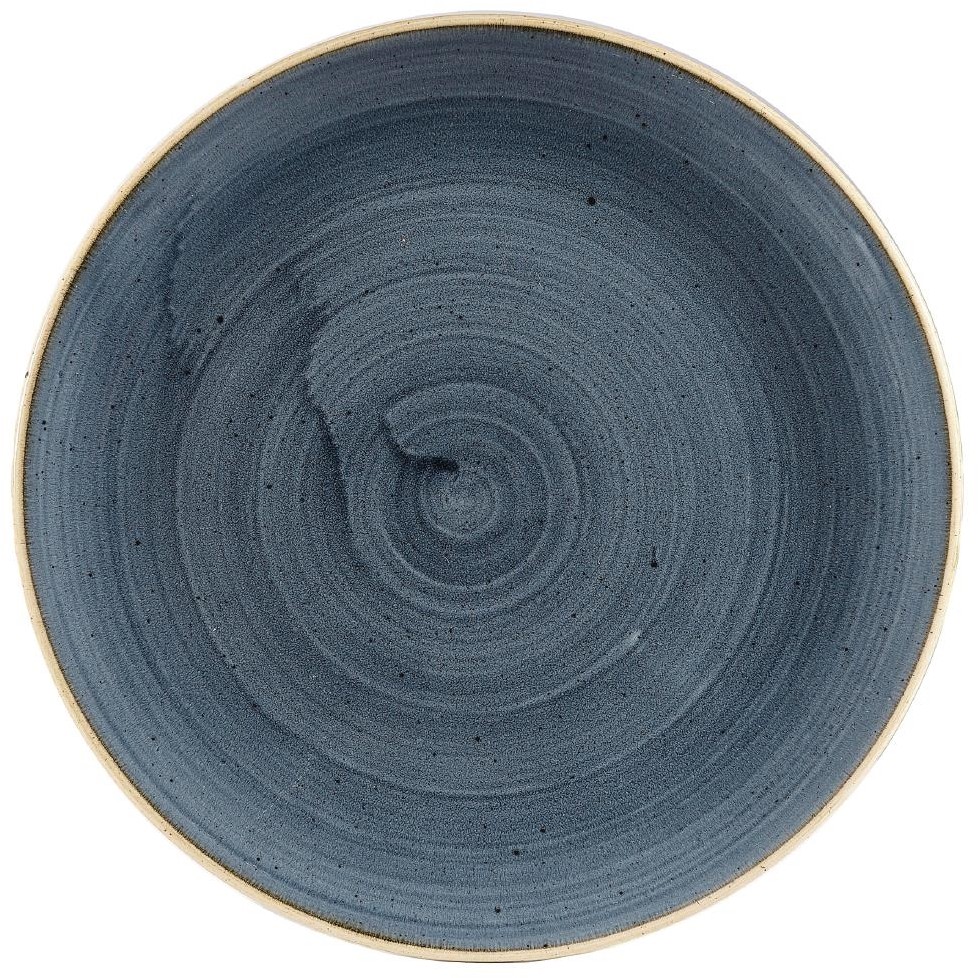  Churchill Assiettes coupe ronde Stonecast Blueberry 182mm (Lot de 12) 