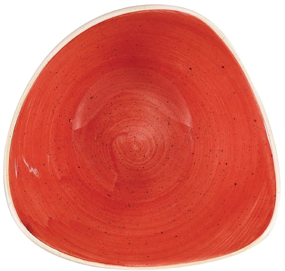  Churchill Bols triangulaires Stonecast Berry Red 153mm (Lot de 12) 