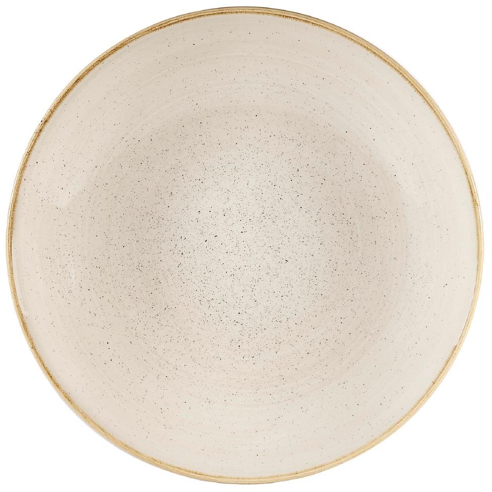  Churchill Assiettes coupes rondes Stonecast Nutmeg Cream 310mm (Lot de 6) 