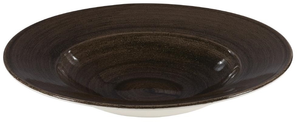  Churchill Bols &agrave; bord large Stonecast Patina Wide Iron Black 280mm (Lot de 12) 