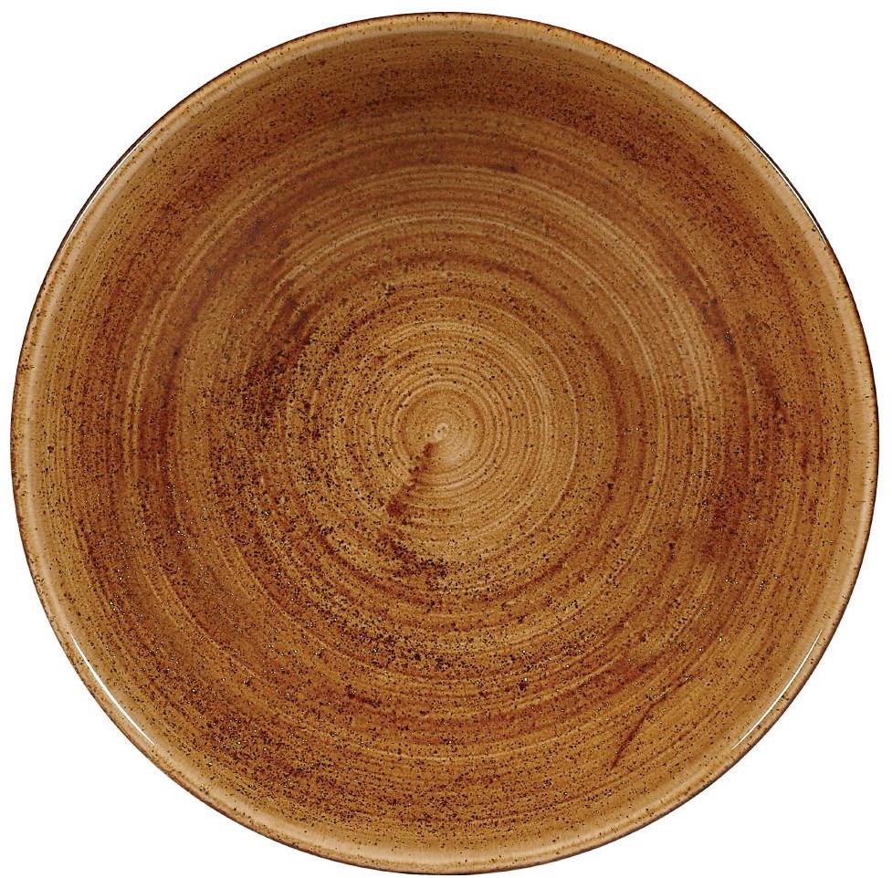  Churchill Assiettes coupes rondes Stonecast Patina Vintage Copper 182mm (Lot de 12) 