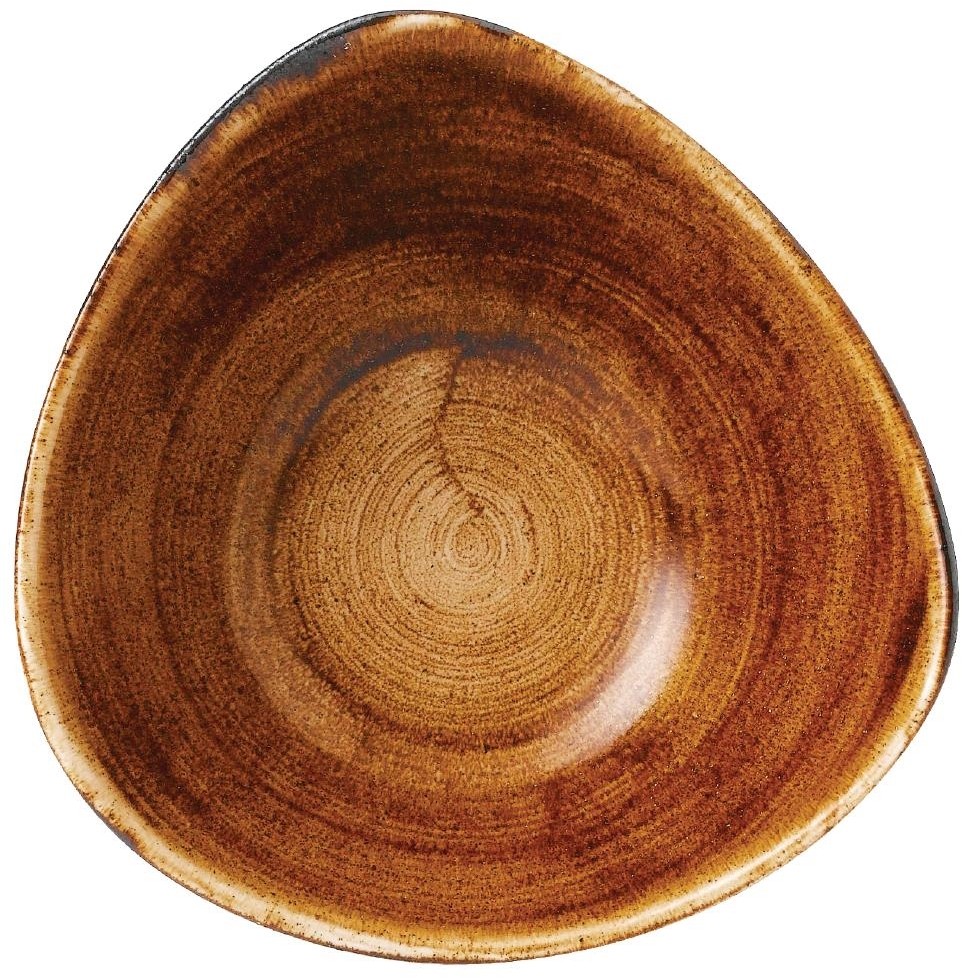  Churchill Bols triangulaires Stonecast Patina Lotus Vintage Copper 178mm (Lot de 12) 