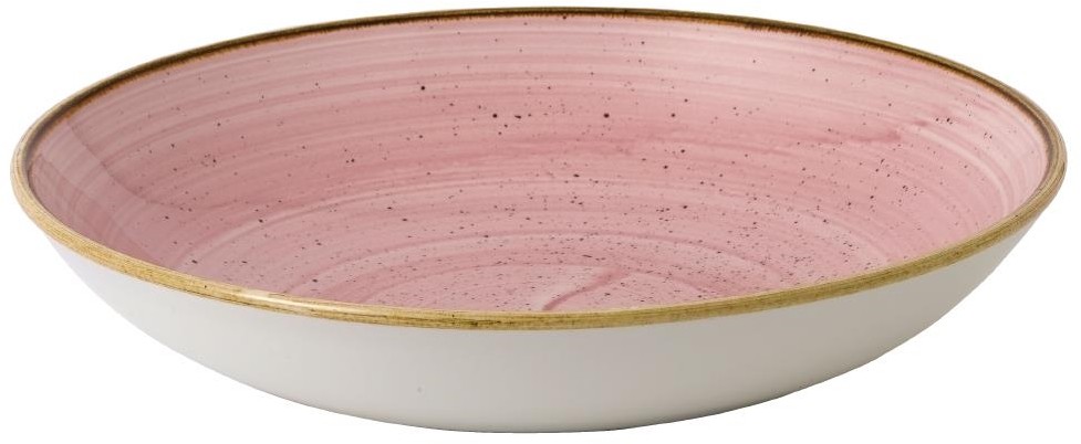  Churchill Assiettes coupes rondes Stonecast Petal Pink 248mm (Lot de 12) 
