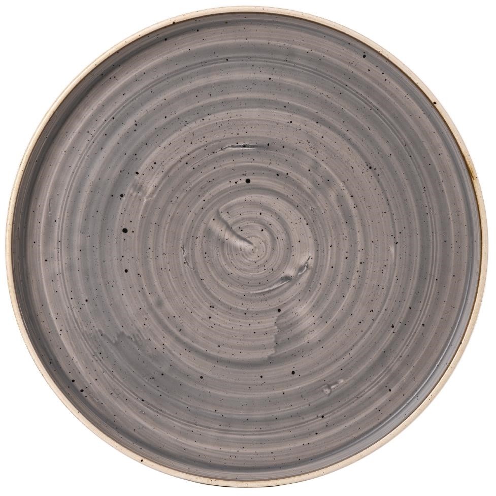  Churchill Assiettes avec rebord Stonecast Peppercorn Grey 157mm (Lot de 6) 