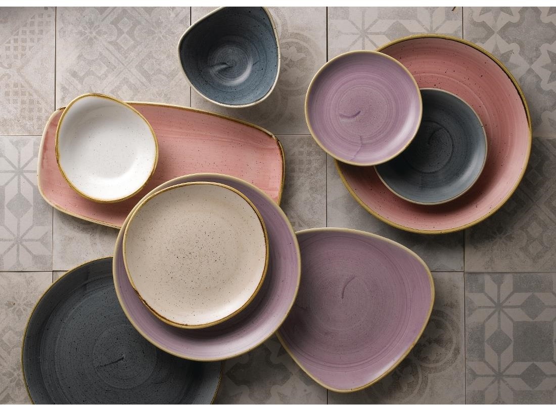  Churchill Assiettes coupes rondes Stonecast Lavender Evolve 286mm (Lot de 12) 