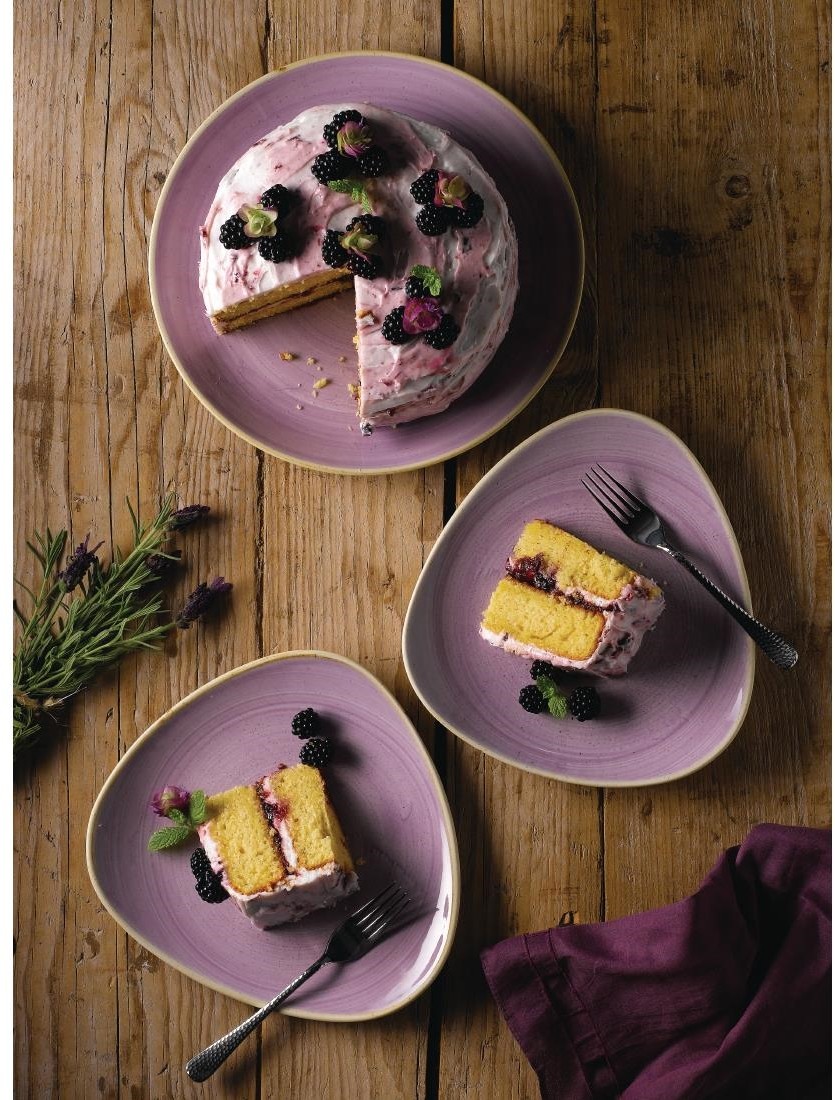  Churchill Assiettes coupes rondes Stonecast Lavender Evolve 260mm (Lot de 12) 
