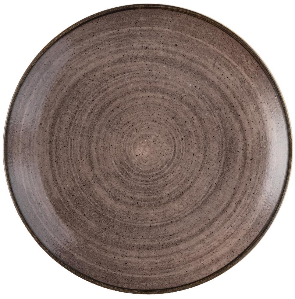  Churchill Assiettes avec rebord Stonecast Raw Evolve Brown 260mm (Lot de 12) 