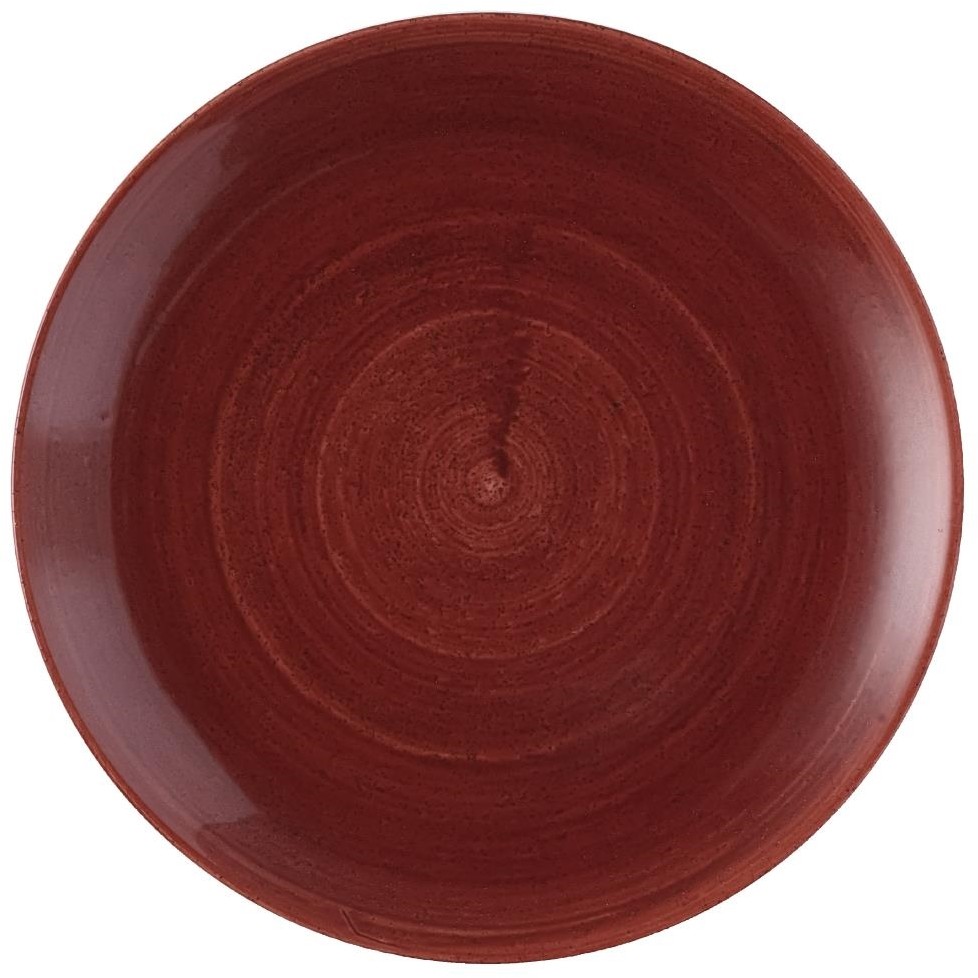  Churchill Assiettes avec rebord Stonecast Patina Evolve Red Rust 288mm (Lot de 12) 