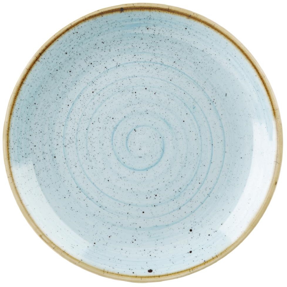 Churchill Assiettes rondes Stonecast Duck Egg Blue 288mm (Lot de 12) 