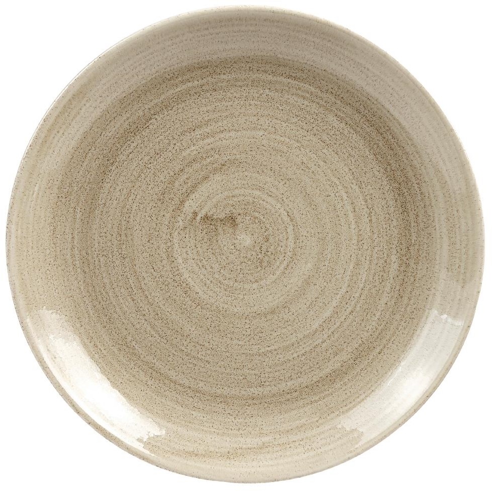  Churchill Assiettes rondes Stonecast Patina Antique Taupe 217mm (Lot de 12) 