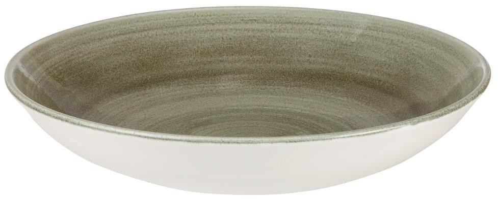  Churchill Assiettes coupes rondes Stonecast Patina Antique Green 248mm (Lot de 12) 