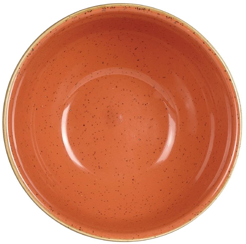  Churchill Bols &agrave; soupe Stonecast Spiced Orange 132mm (Lot de 12) 