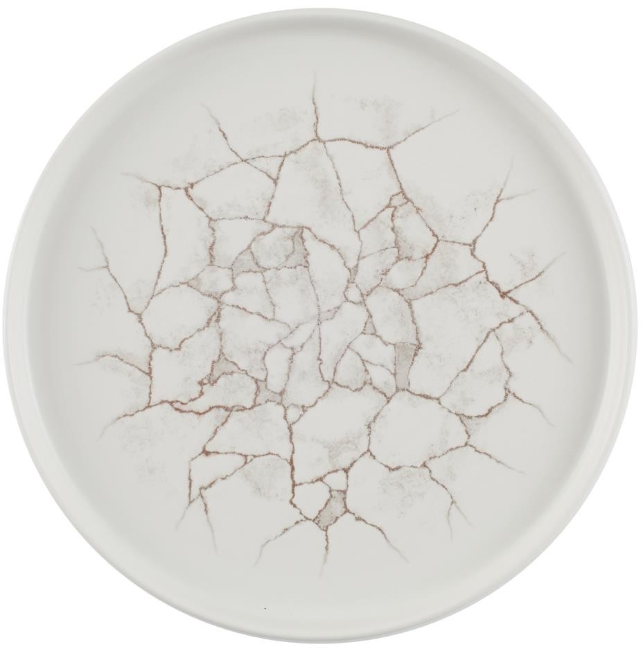  Churchill Assiettes avec rebord Studio Prints Kintsugi Agate Grey 260mm (Lot de 6) 