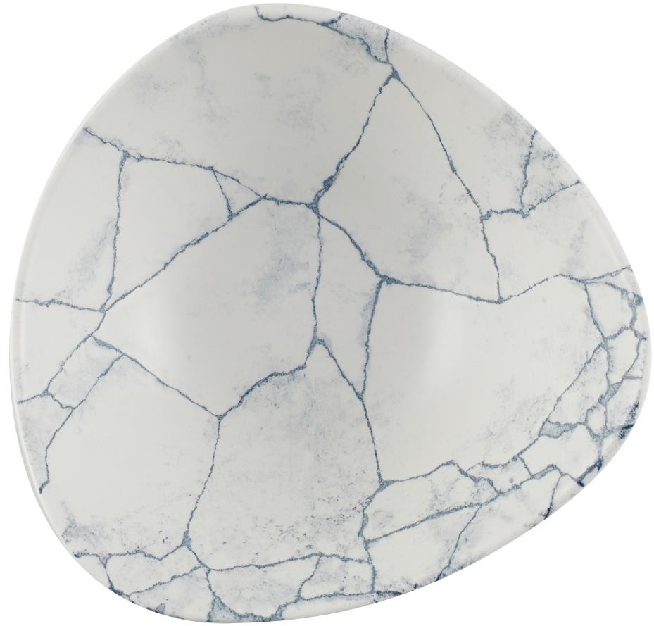  Churchill Bols triangulaires Studio Prints Kintsugi Pearl Lotus Grey 178mm (Lot de 12) 