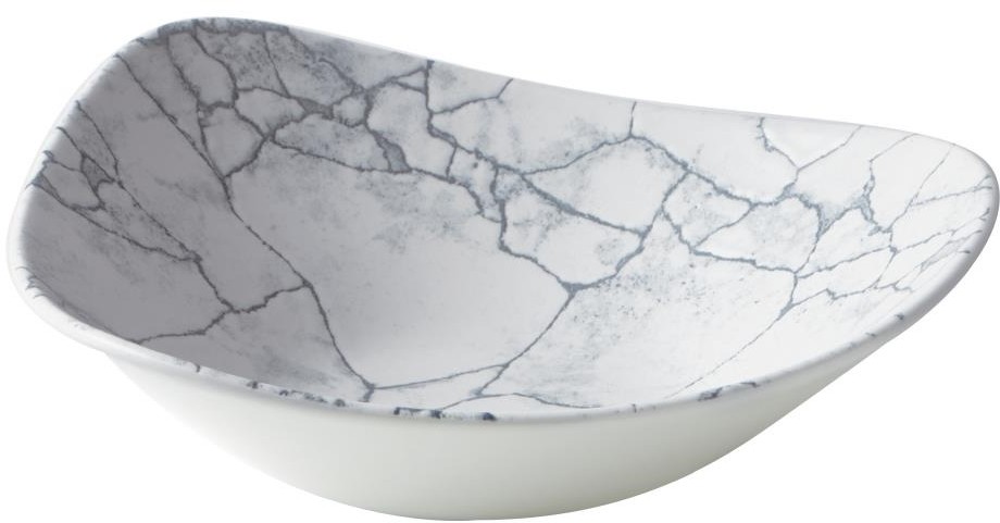  Churchill Bols triangulaires Studio Prints Kintsugi Pearl Lotus Grey 228mm (Lot de 12) 