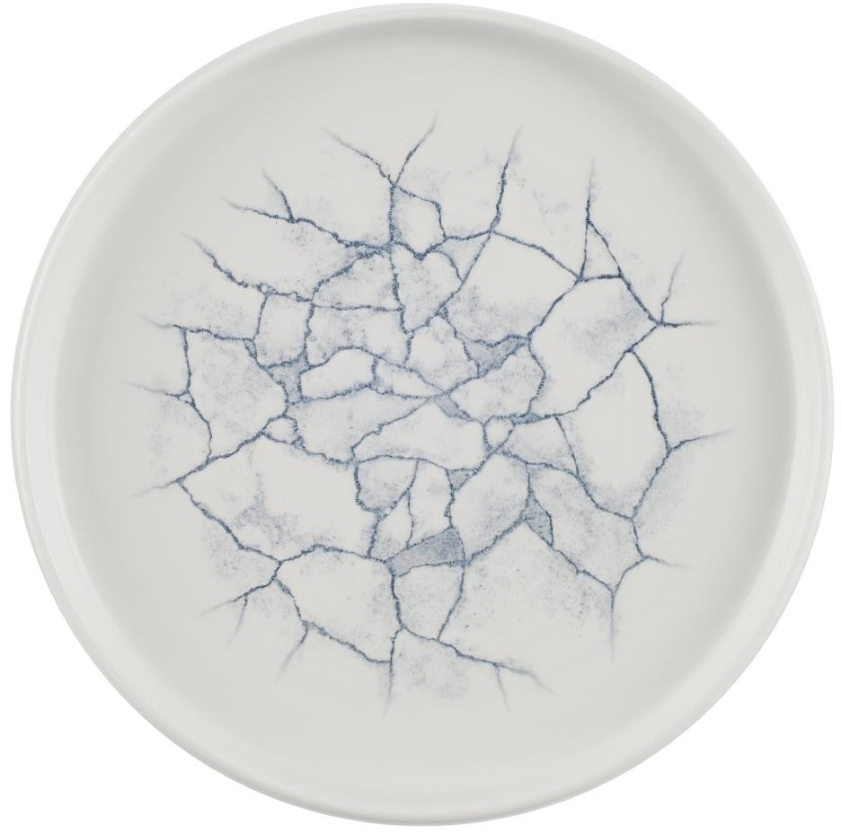  Churchill Assiettes avec rebord Studio Prints Kintsugi Pearl Grey 220mm (Lot de 6) 