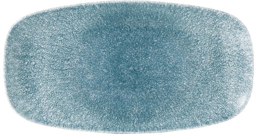  Churchill Assiettes oblongues Studio Prints Raku Oblong 355mm Topaz Blue (Lot de 6) 