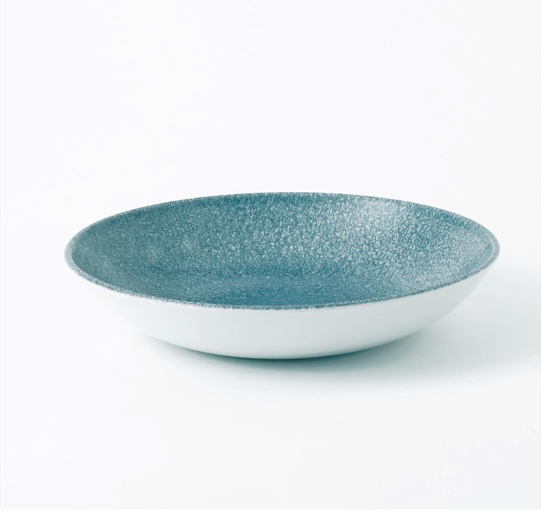  Churchill Assiettes coupe ronde Studio Prints Raku Topaz Blue 248mm (Lot de 12) 