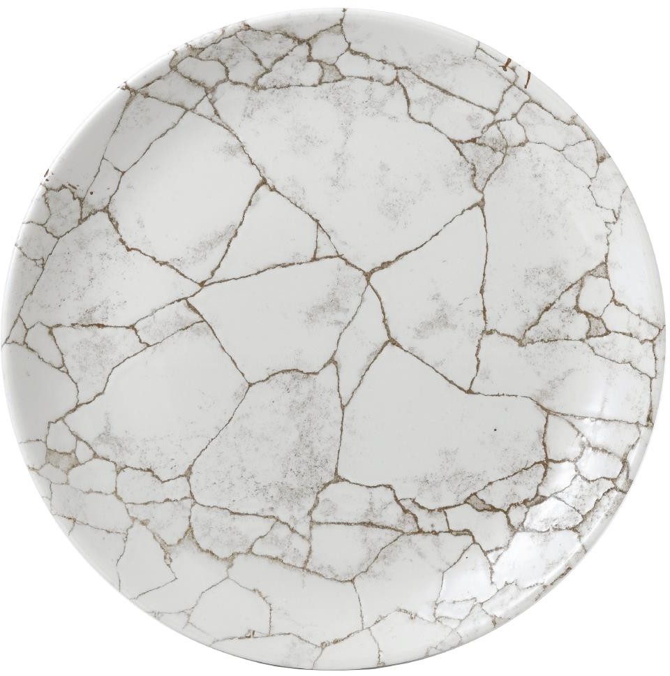  Churchill Assiettes rondes Studio Prints Kintsugi Agate Grey 260mm (Lot de 12) 