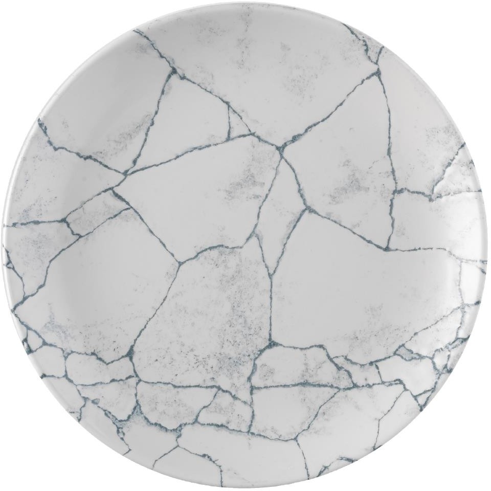  Churchill Assiettes rondes Studio Prints Kintsugi Pearl Evolve Grey 260mm (Lot de 12) 