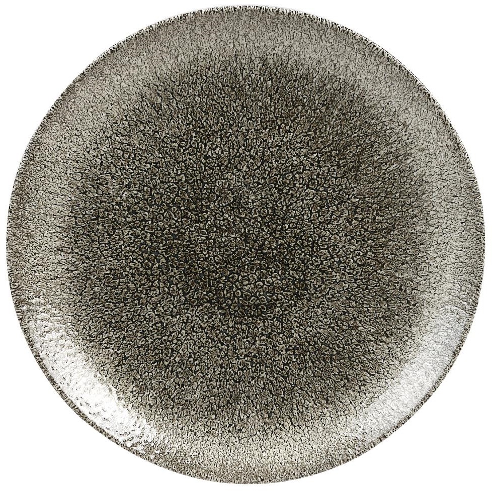 Churchill Assiettes rondes Studio Prints Raku Quartz Black 260mm (Lot de 12) 