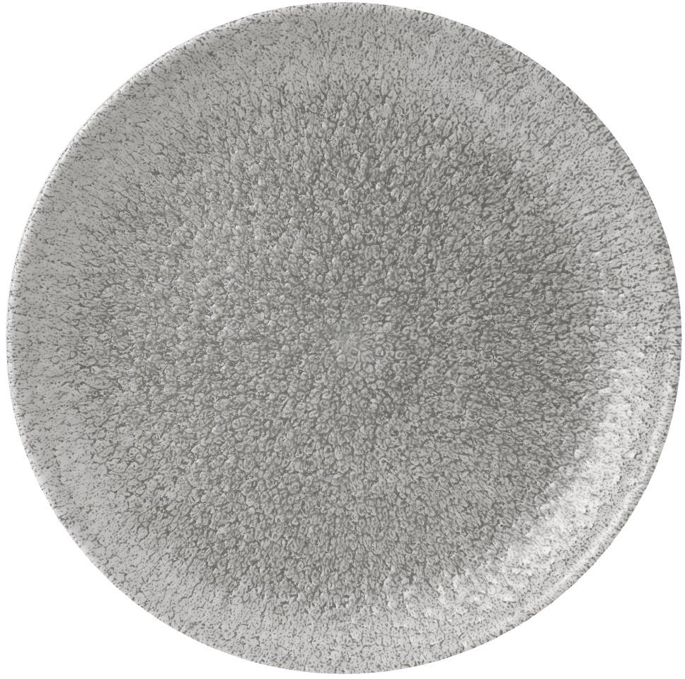  Churchill Assiettes rondes Raku Jasper Grey Evolve 217mm (Lot de 12) 