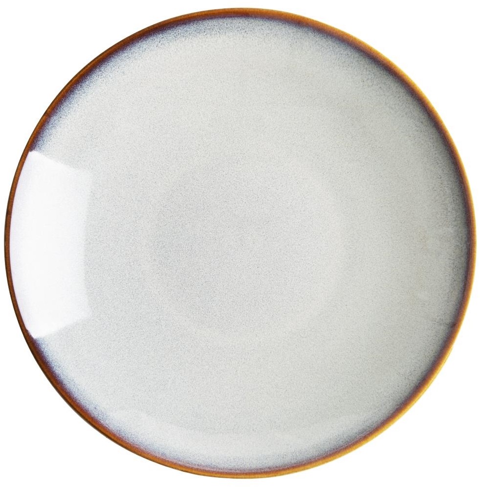  Olympia Assiettes creuses Drift gris uni 260 mm (lot de 4) 