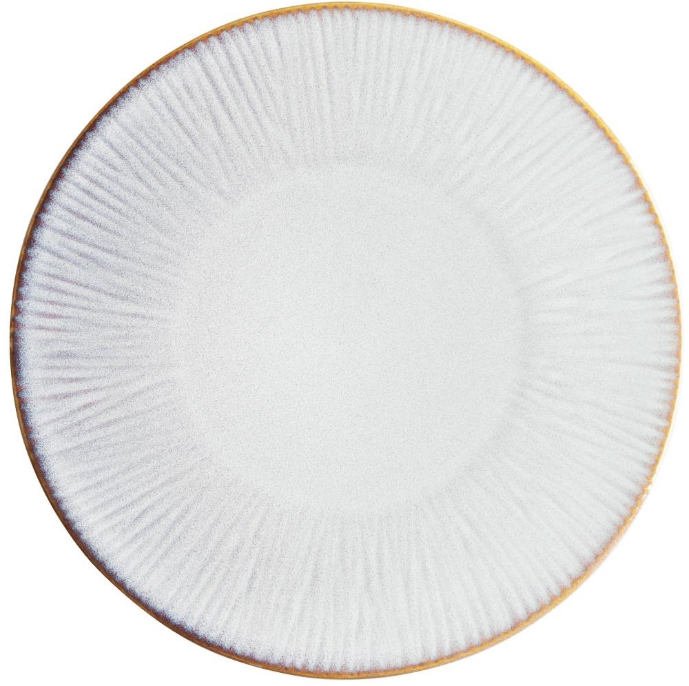  Olympia Assiettes plates Drift en relief gris 280mm (lot de 4) 