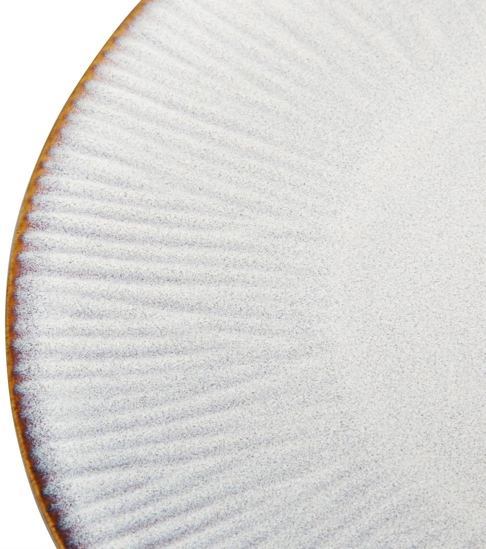  Olympia Assiettes plates Drift en relief gris 280mm (lot de 4) 