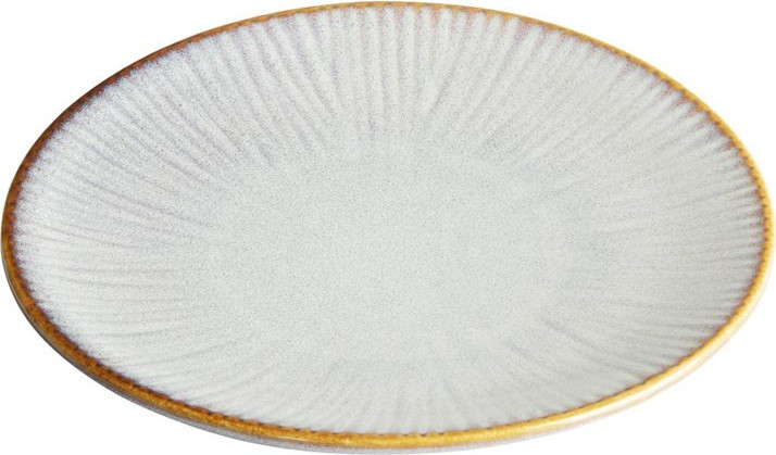  Olympia Assiettes plates Drift en relief gris 180mm (lot de 6) 
