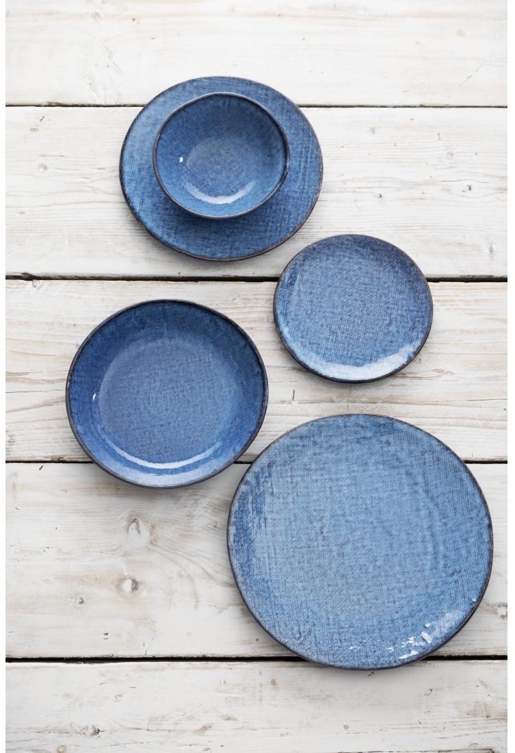 Olympia Assiettes plates Denim Blue 180 mm (lot de 6) 