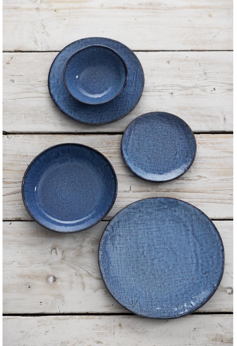  Olympia Assiettes plates Denim Blue 180 mm (lot de 6) 