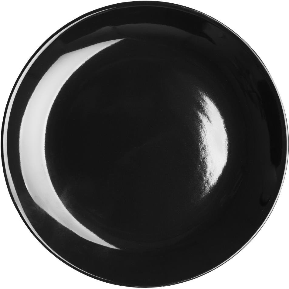  Olympia Assiettes creuses Caf&eacute; noires 205mm (lot de 12) 