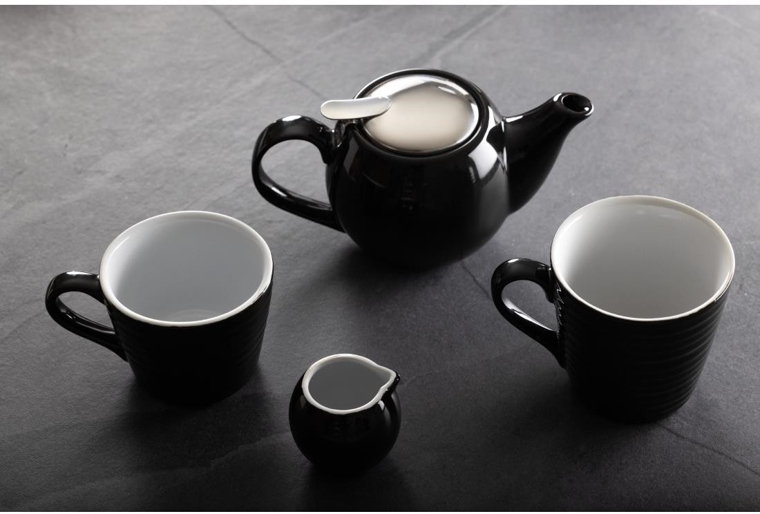  Olympia Soucoupes expresso Caf&eacute; noires 116mm (lot de 12) 