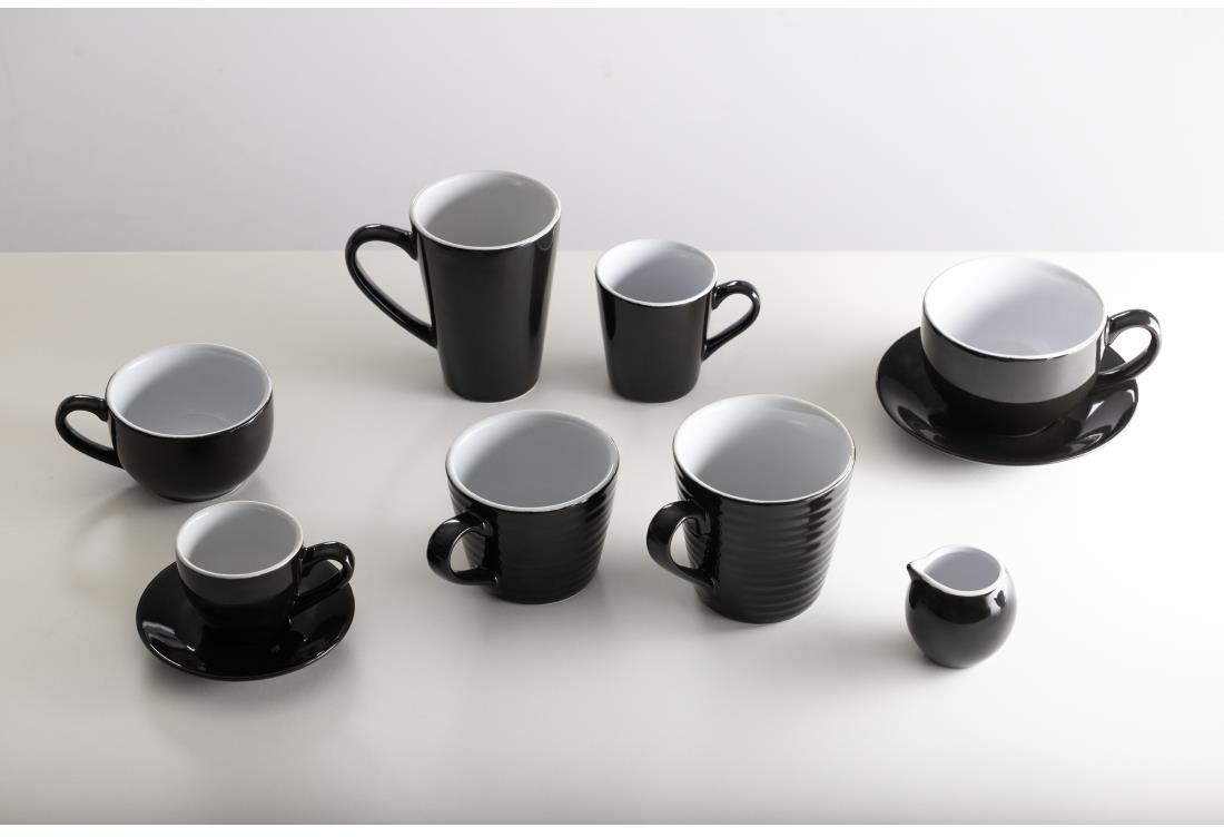  Olympia Mugs Aroma Caf&eacute; noirs 230ml (lot de 6) 