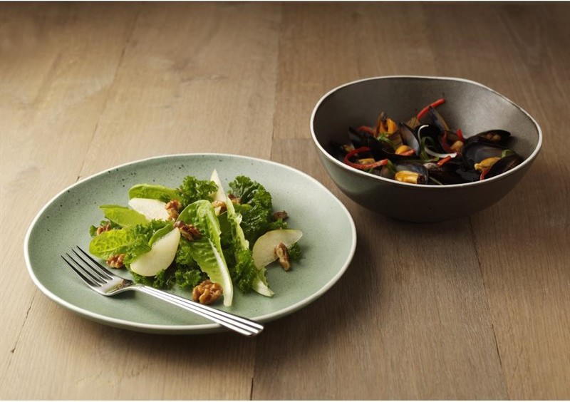  Olympia Saladiers gris Chia 21 cm (x6) 